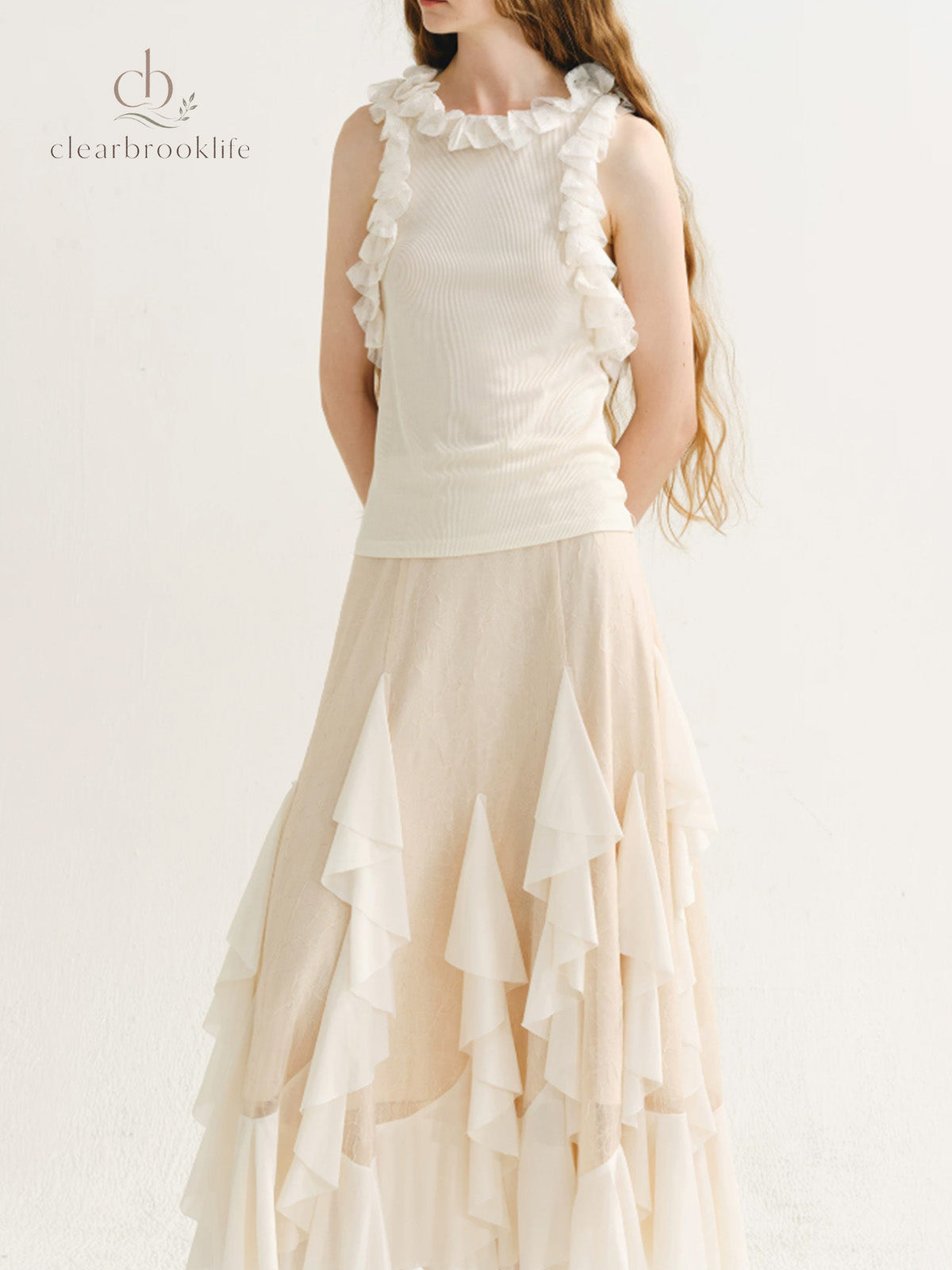 Elaris Cascade Ruffle Skirt