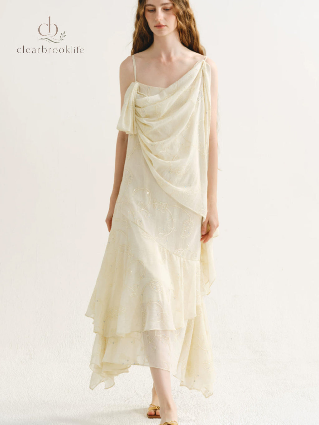 Lumina Sequin Cascade Dress