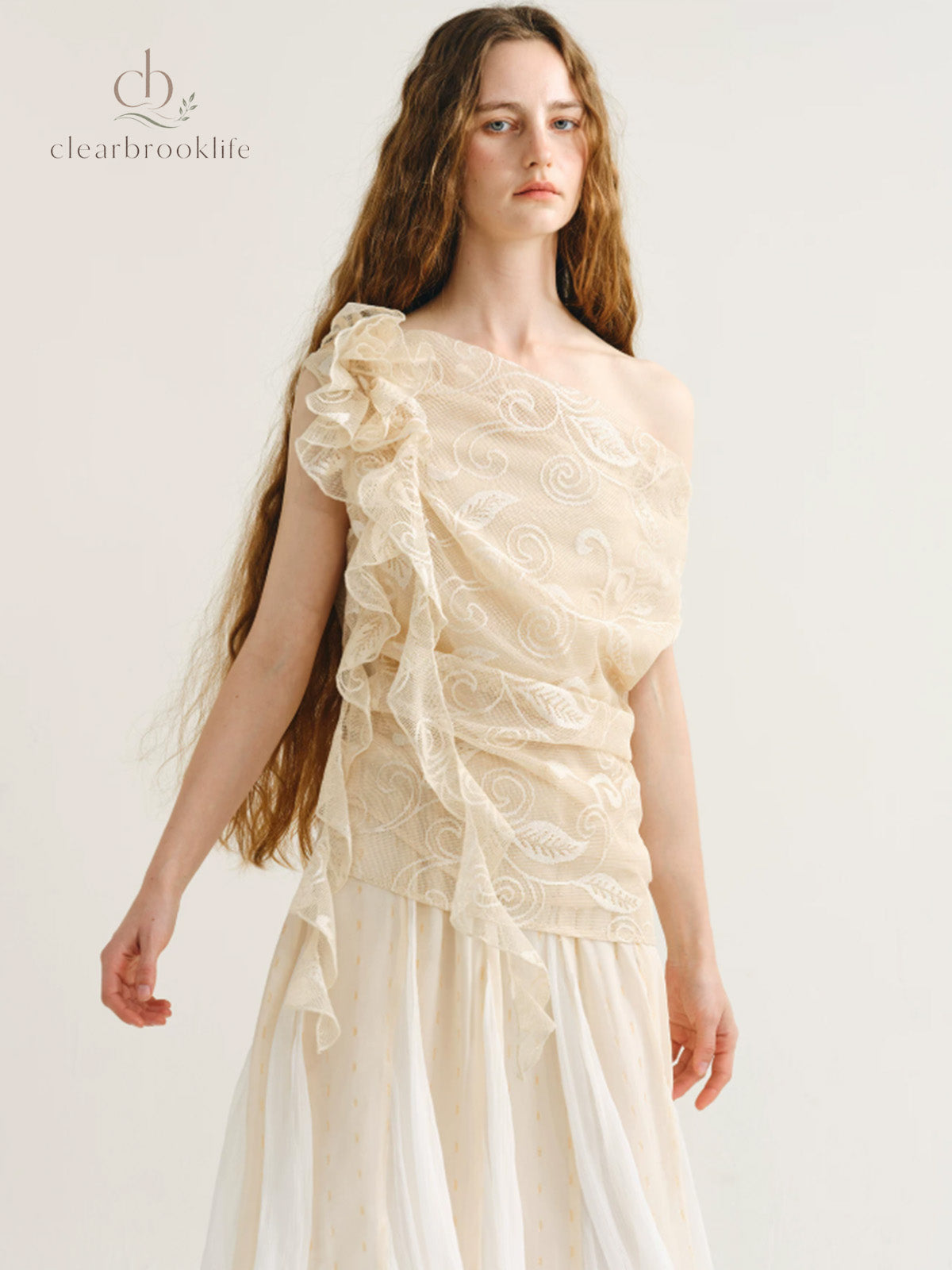 Elara Jacquard Whisper Top