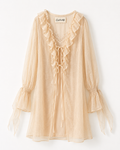 Celina Shimmer Pleated Dress Set