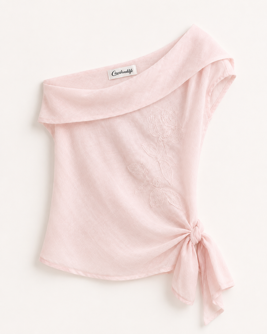 Veyra Asymmetric Linen Top