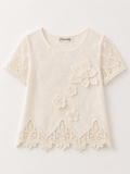 Fiora Crochet Blossom Tee