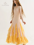 Veloura Mesh Blossom Dress