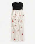 Rosette Embroidered Corset Dress