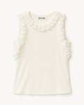 Aveline Silk Ruffle Tank