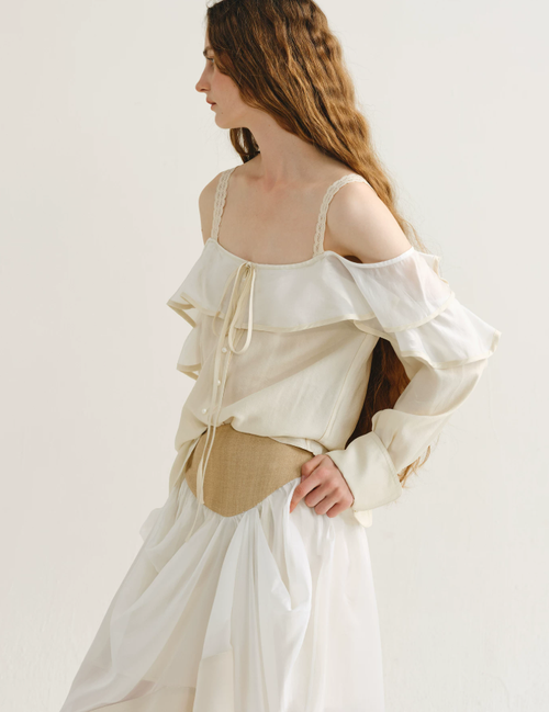 Celestine Petal Tie Blouse