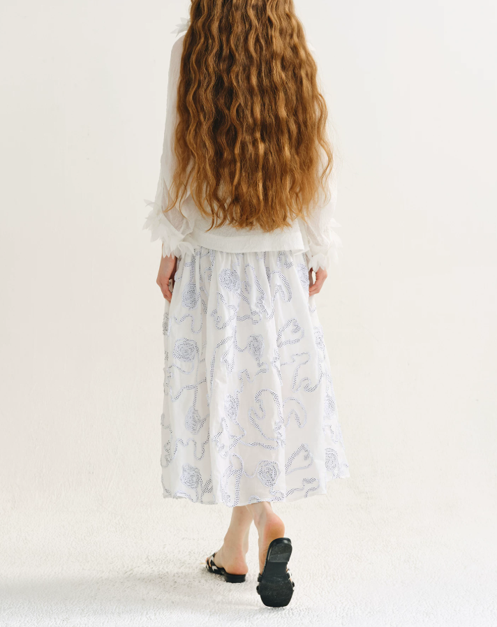 Valentina Ribbon Rose Skirt