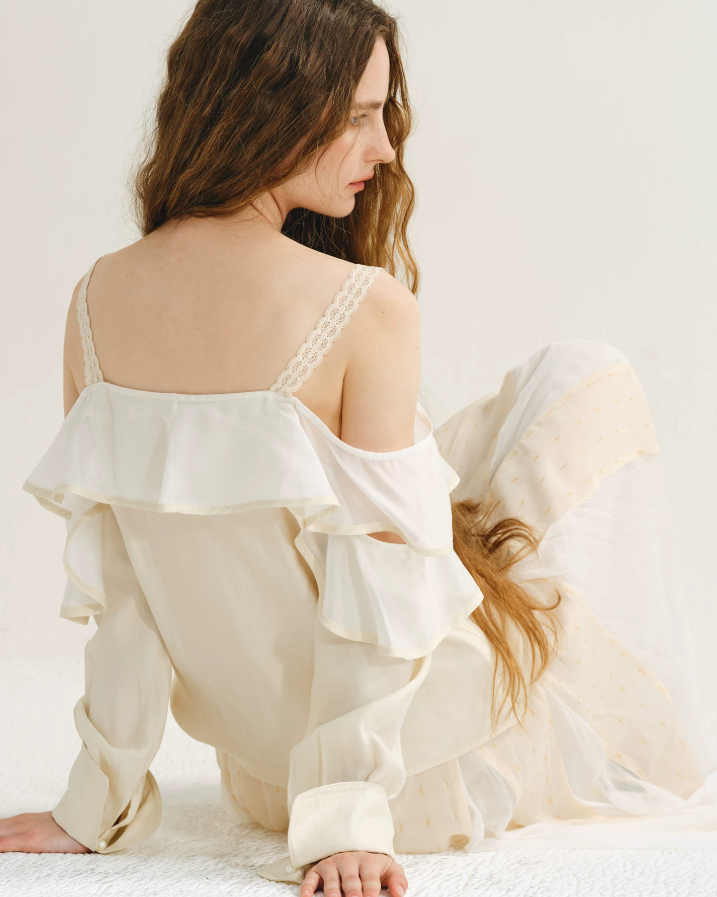 Celestine Petal Tie Blouse