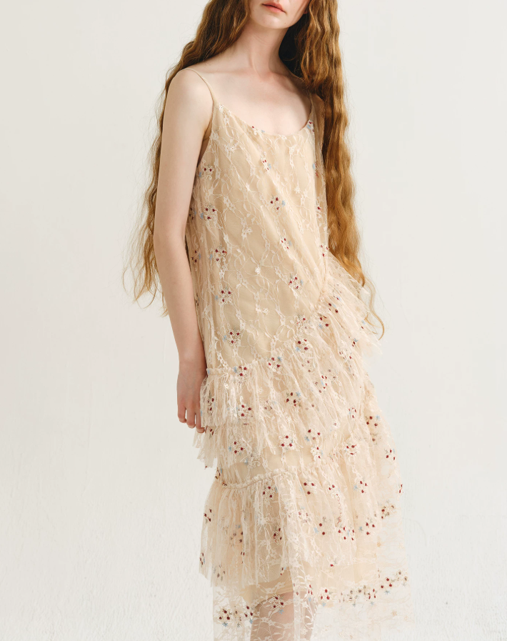 Lunaria Cascade Lace Dress