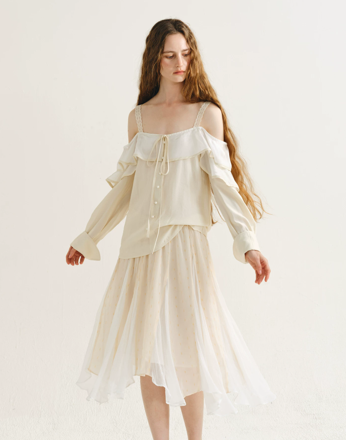 Celestine Petal Tie Blouse