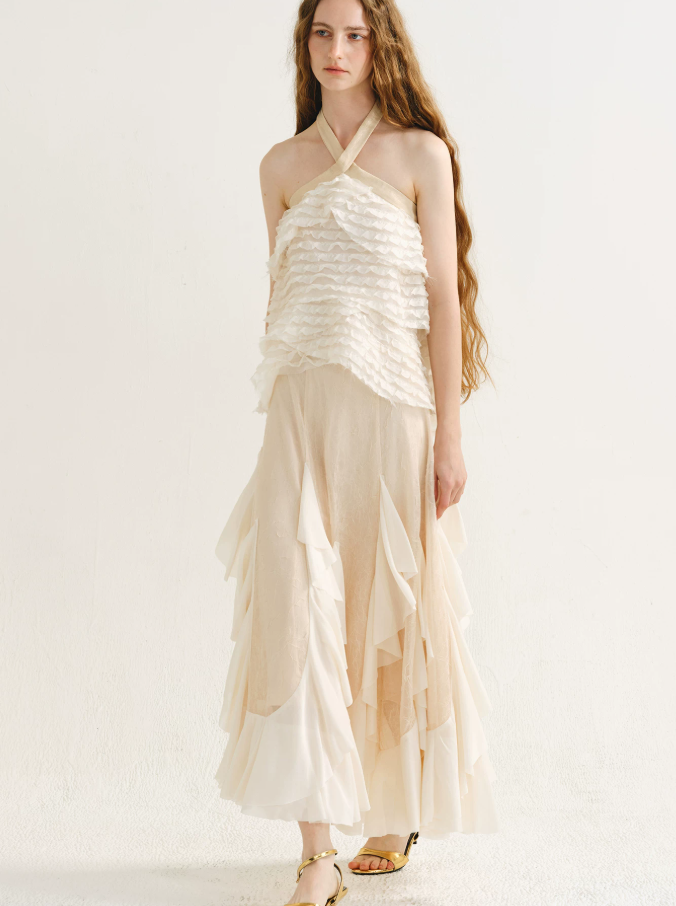 Elaris Cascade Ruffle Skirt