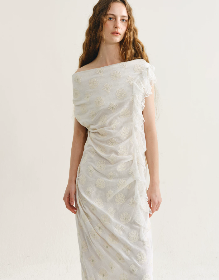 Genevieve Bardot Embroidered Dress