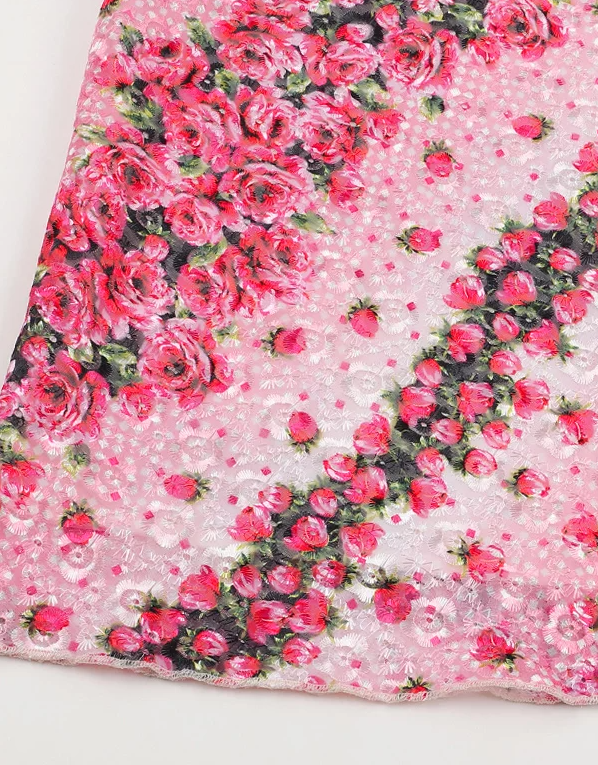 Rosalie Rose Print Mini Skirt