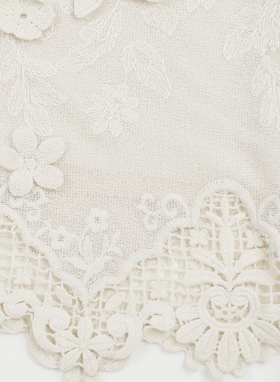Fiora Crochet Blossom Tee