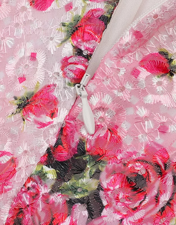 Rosalie Rose Print Mini Skirt